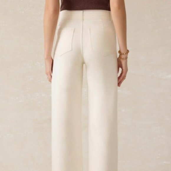 Faherty Stretch Terry Harbor Pant - Egret - Picture 4 of 5